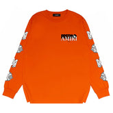 Amiri Letter Print Long Sleeve T-Shirts